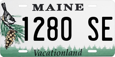 ME license plate 1280SE