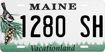 ME license plate 1280SH