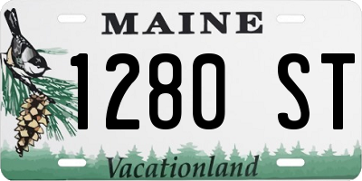 ME license plate 1280ST