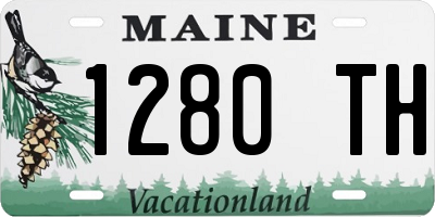 ME license plate 1280TH