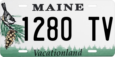 ME license plate 1280TV