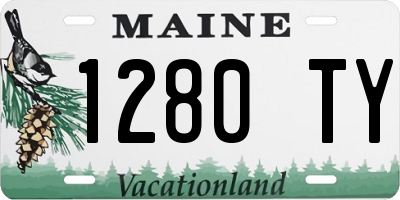 ME license plate 1280TY