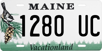 ME license plate 1280UC