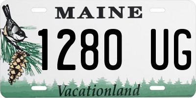 ME license plate 1280UG
