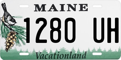 ME license plate 1280UH