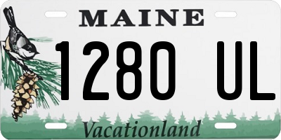 ME license plate 1280UL