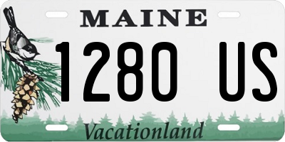 ME license plate 1280US