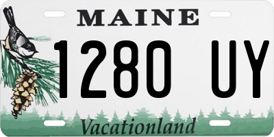 ME license plate 1280UY