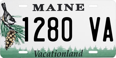 ME license plate 1280VA