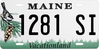 ME license plate 1281SI