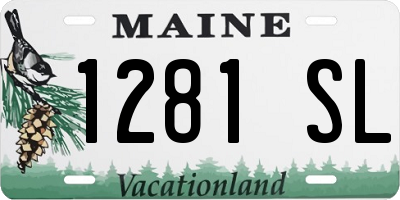 ME license plate 1281SL