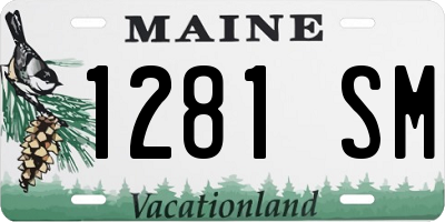 ME license plate 1281SM