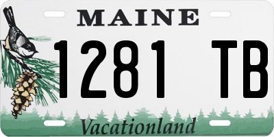 ME license plate 1281TB
