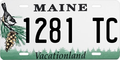 ME license plate 1281TC