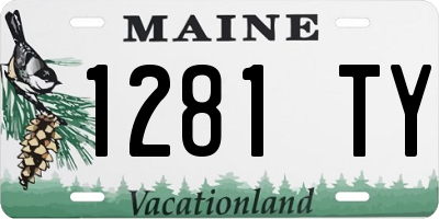 ME license plate 1281TY