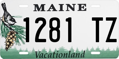 ME license plate 1281TZ