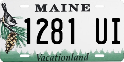 ME license plate 1281UI