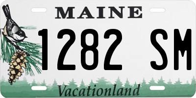 ME license plate 1282SM
