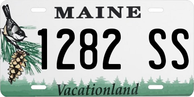 ME license plate 1282SS