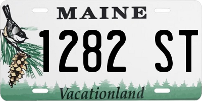 ME license plate 1282ST