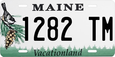 ME license plate 1282TM