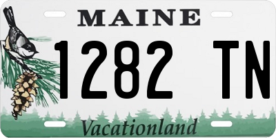 ME license plate 1282TN
