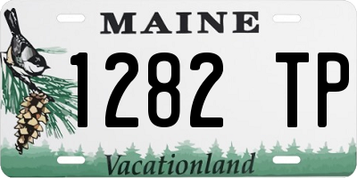 ME license plate 1282TP