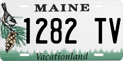ME license plate 1282TV