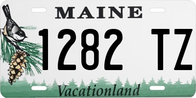 ME license plate 1282TZ