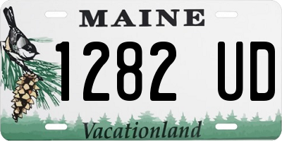 ME license plate 1282UD