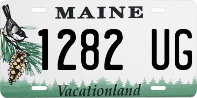 ME license plate 1282UG