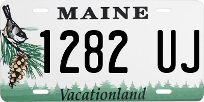 ME license plate 1282UJ