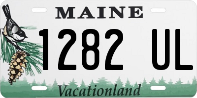 ME license plate 1282UL