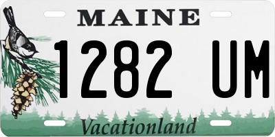 ME license plate 1282UM