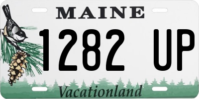 ME license plate 1282UP