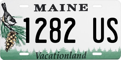 ME license plate 1282US