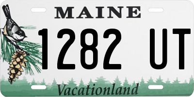 ME license plate 1282UT