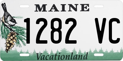 ME license plate 1282VC