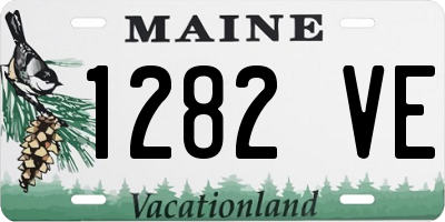 ME license plate 1282VE