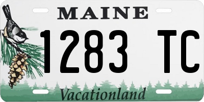 ME license plate 1283TC