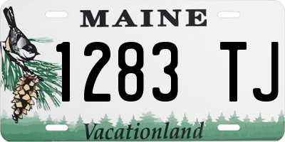 ME license plate 1283TJ