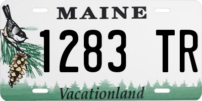 ME license plate 1283TR