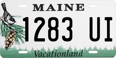 ME license plate 1283UI