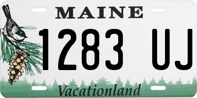 ME license plate 1283UJ