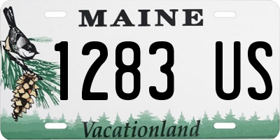 ME license plate 1283US