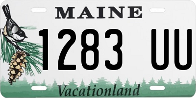 ME license plate 1283UU
