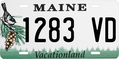 ME license plate 1283VD