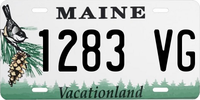 ME license plate 1283VG