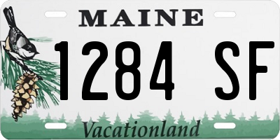 ME license plate 1284SF