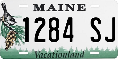 ME license plate 1284SJ